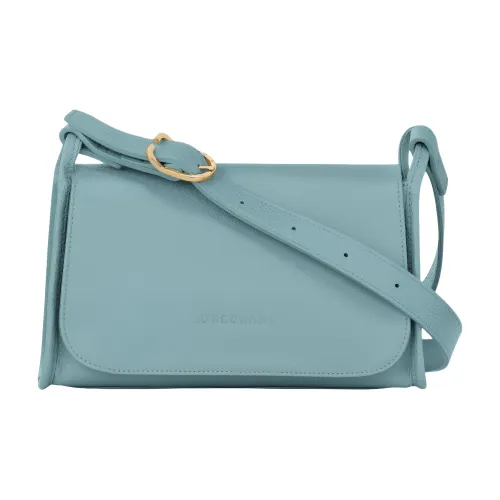 LONGCHAMP Le Foulonné Коровья кожа Сумка на плечо Средний Женские Эвкалипт