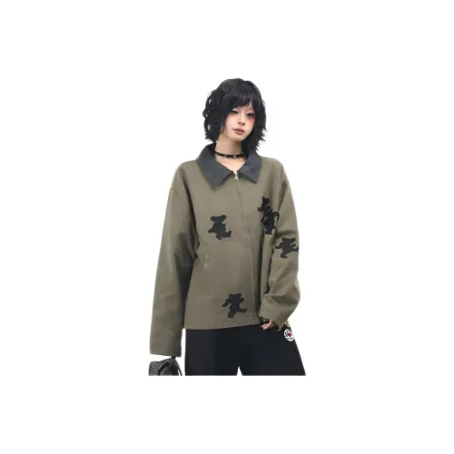 GOYN Коричневый Зеленый Унисекс Топы