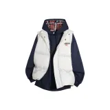 Белый жилет + темно-синий свитшот (с флисовой подкладкой)