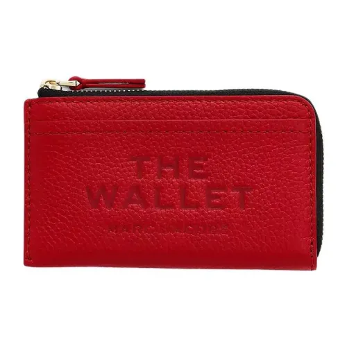 MARC JACOBS Полное зерно кожа Кошелек Женские Красный