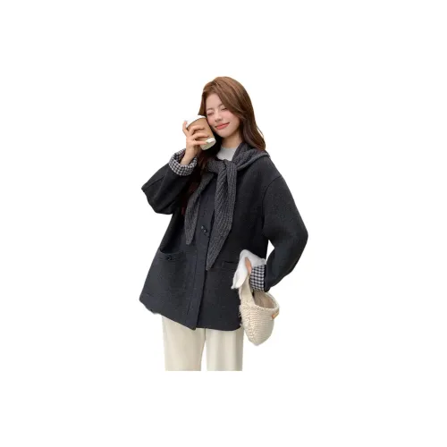 MEXICAN Темно-серый Женский Пальто