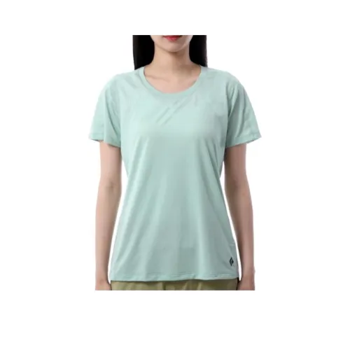 Черный бриллиант пена зеленый женские T-рубашки