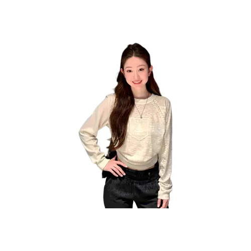 Sky Swan Белый Женские T-рубашки