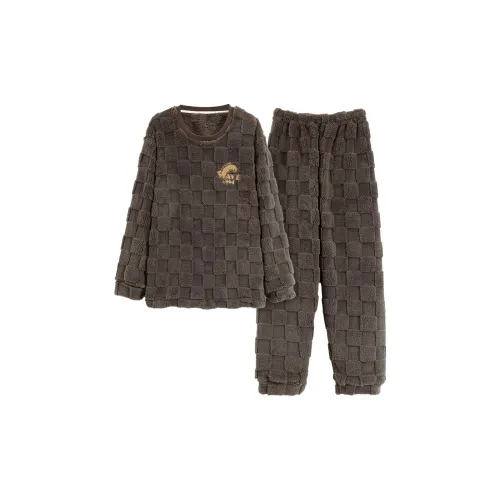 MADALLO Коричневый Мужской Пижамный Комплект