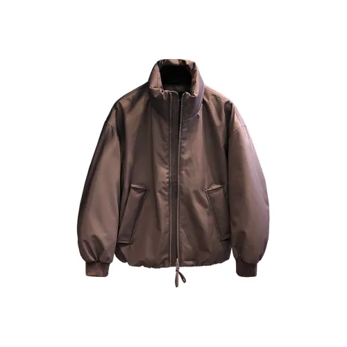 YGQPZHZ Ягодно-фиолетовый Мужской Пуховик