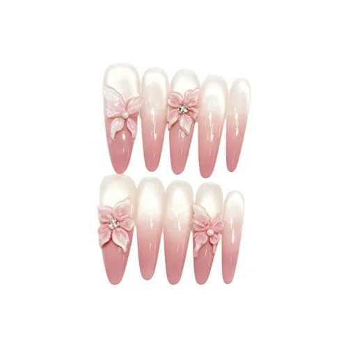 XIAMEIYU Western Style Стекло Кошачий глаз Ручной Nail Art Треснутый Ледяной 3D-эффект Броги 35mm