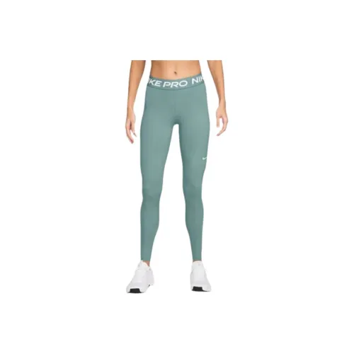 Nike Pro Шалфейно-зеленые Женские Спортивные Брюки