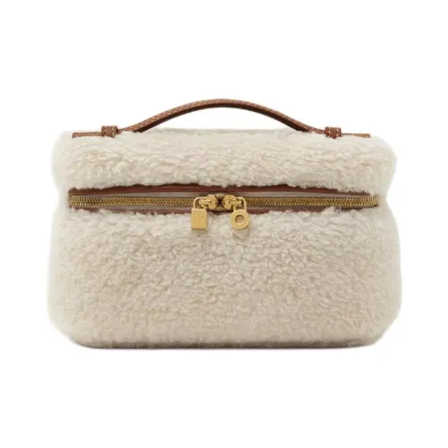 Loro Piana ExtraPocket Кашемир с шелком тутового дерева Клатч Мини Женская Белая