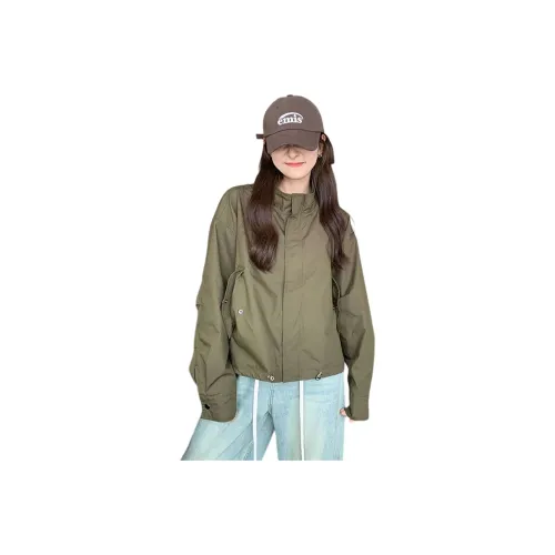 GRAYISMOON Army Green Женские Куртки