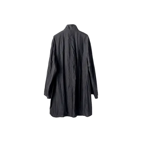 HUANXIANGZHE Тренчкот Унисекс Черный