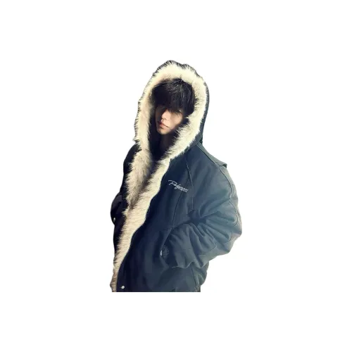 PODGORNOI Черный С подарками Съемный Металл Логотип Мужской Пуховик