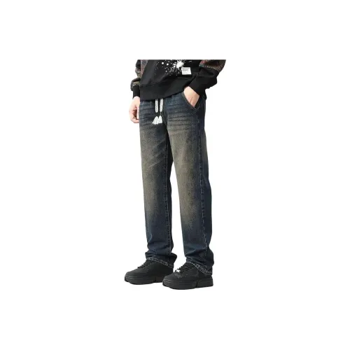 MR.MUDI Синий Унисекс Джинсы