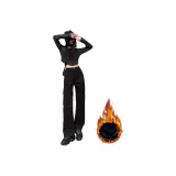 Black Fleece-Lined Pants  
Черные штаны с флисовой подкладкой