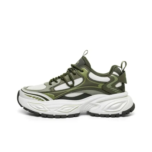 JEEP SPIRIT Leisure Collection Толстая подошва Низкие кеды Premium Texture Темный лес Зеленый ZS Мужской