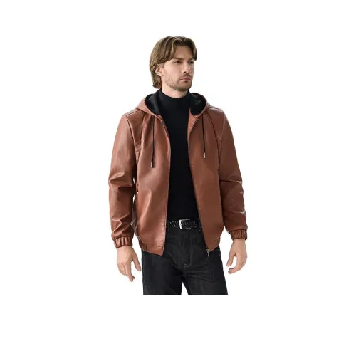 TAIZILONG Мужские кожаные куртки