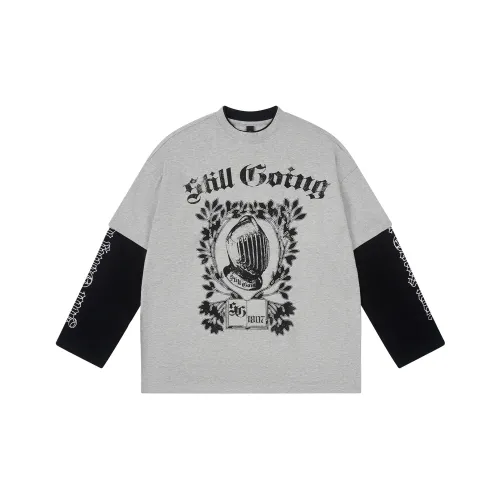 1807 Длинный рукав T-рубашка Унисекс