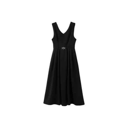 Late White Без рукавов Платье Женское