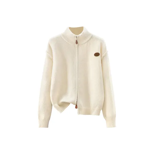 Cypress House Экрю Женские Свитера