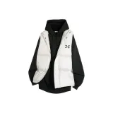 Жилет цвета экрю + черный свитшот с флисовой подкладкой