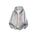 [Thickened и с флисовой подкладкой] Фотиния Серый (Кожаный логотип на груди с этикеткой)