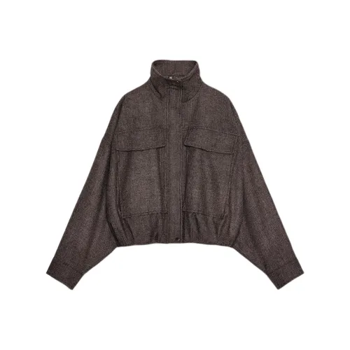 ZARA Коричневый Женский Куртки