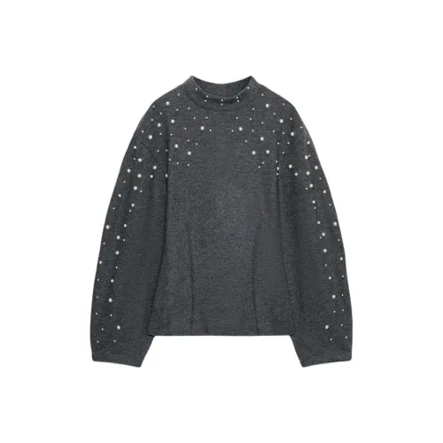 ZARA Серый Женский Трикотаж