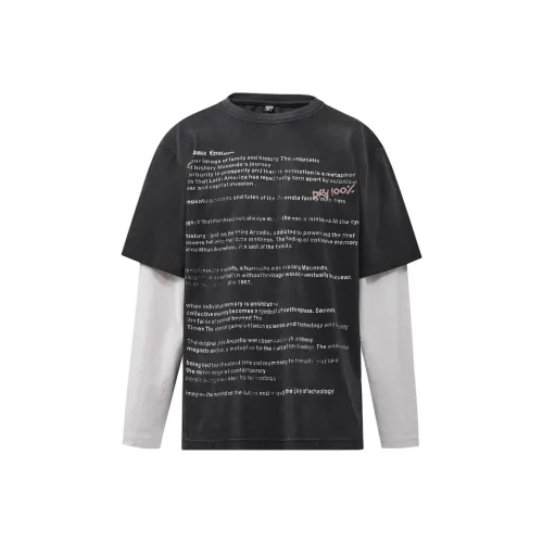 QIANJINNIU Черные Мужские T-рубашки