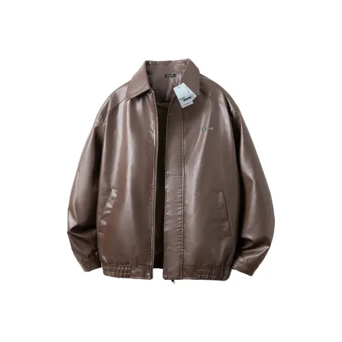 Fakeyoung Кожа Куртка Унисекс