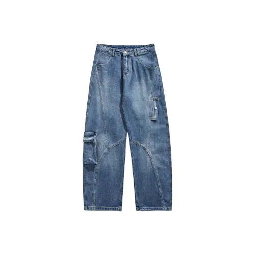 Fan Somi Curved Knife Jeans Unisex