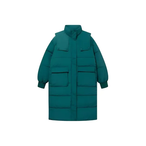 YOUSEKOO Павлиний зеленый Женское пальто