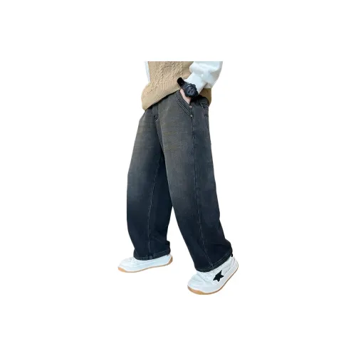 ЮЙЧЖАОЛИНЬ Черный флис с подкладкой YYA68048 Школьный возраст Джинсы