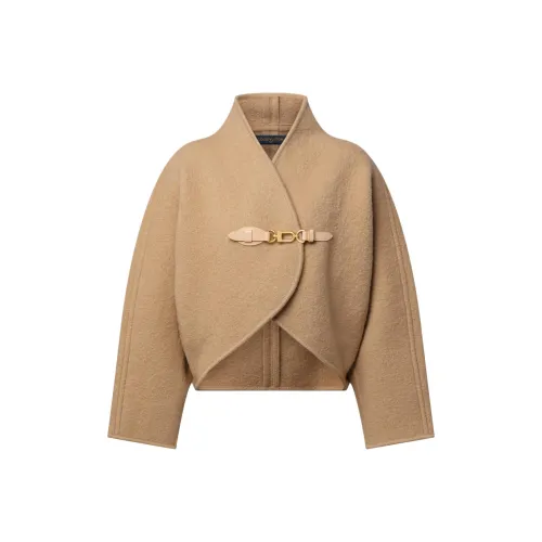 LOUIS VUITTON Khaki Женское пальто