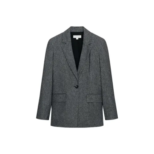 ZARA Зебра с принтом Серый Женские Деловые Костюмы