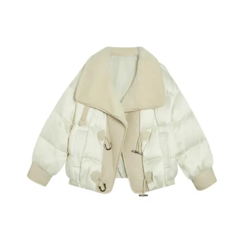 GZQJ Белое Женское Пальто