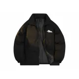 Чёрный хлопковый пуховик