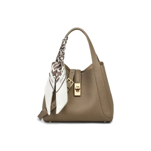 VINEY Коровья кожа Сумка Стандартная Женская Экрю Слоновая серый