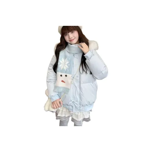 MDEHT Синий Женские пуховики