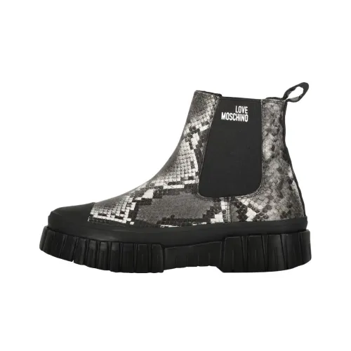 LOVE MOSCHINO Короткий Челси Женские Серый