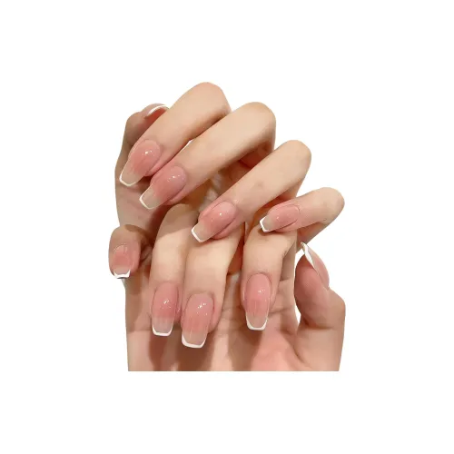 MONLEYTA 075 Телесный с французской белой кромкой короткий LADDER розовый однотонный