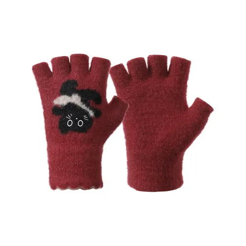 YUZHAOLIN Утолщенные вязаные перчатки для женщин