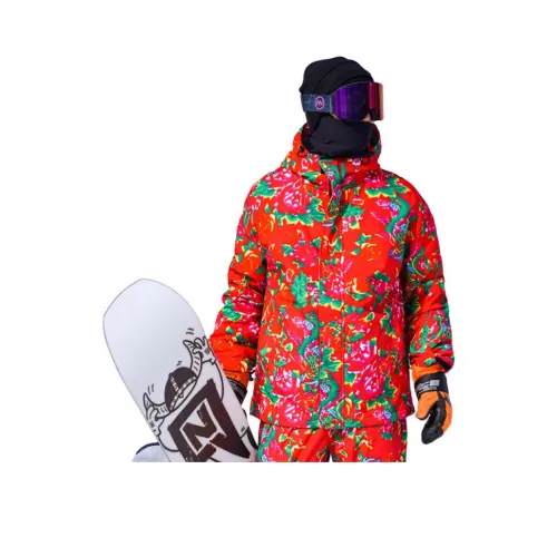 KSEK Northeast Цветочный Хлопок Куртка Унисекс Куртки