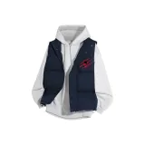 Темно-синий синий жилет + белый серый вереск флисовые толстовки и свитшоты с принтом паука