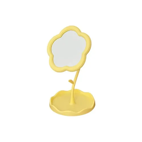 LUCKY ROOM Ins Цветочный Девичий Сердце Формированный Настольный Портативный Зеркало для Ухода Vanity для Студентов Спальня MAKE UP Зеркала