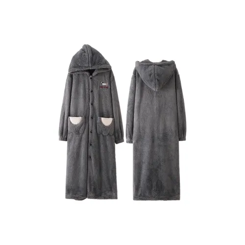 ЮЙЧЖАОЛИНЬ Sleep Халат Осенний и Зимний Унисекс