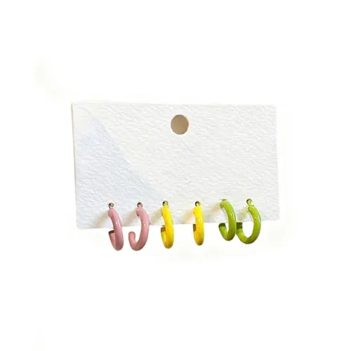 SUYG Alloy Stud Earrings Women's Multicolor SUYG Сплав Серьги-гвоздики Женские Многоцветный