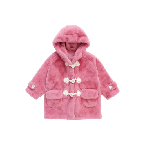 SHIBU Kitten Joy M082 Фуксия Флок Пальто Розовый Красный Детские Свитера