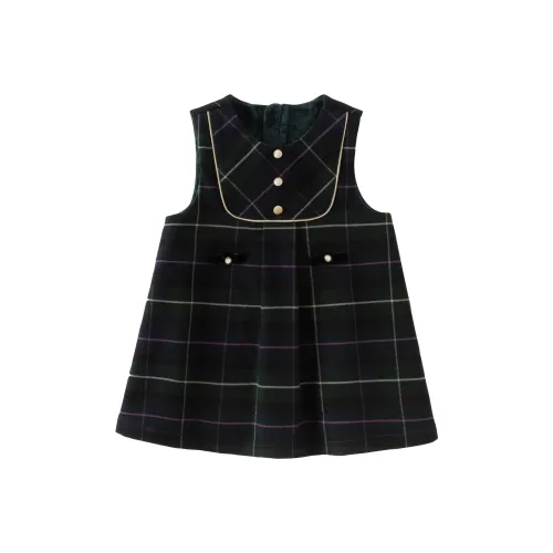 DAVE BELLA Зеленая клетка KIDS Платья