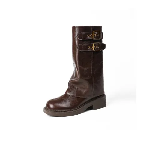 Lanza Высокие сапоги до колена коричневые женские