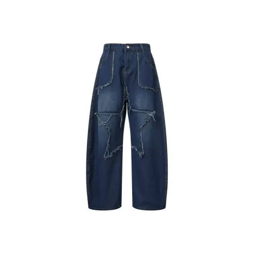 GEOGRE ALEX Синий Унисекс Джинсы