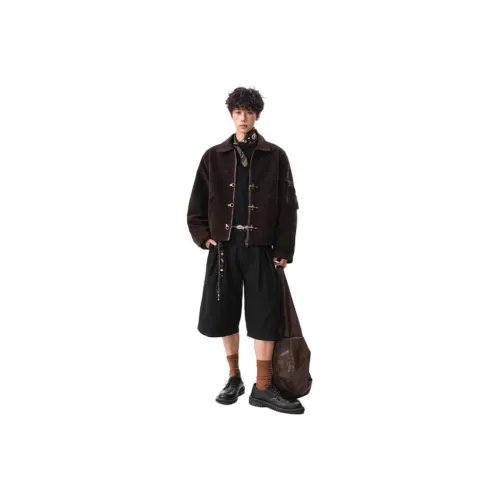 TUOFEI Коричневый Унисекс Куртки